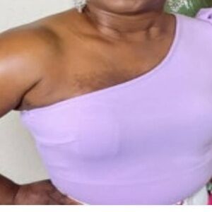 Lavender Asymmetrical Top